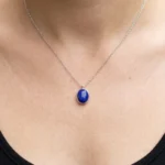 lapis gumus kolye